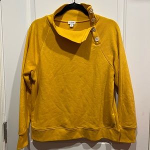 J.crew sweatshirt with buttons at neck